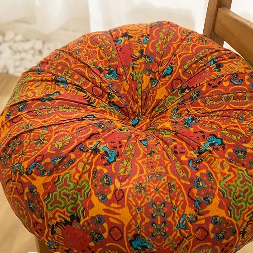 Moroccan Plush Meditation Cushion Round