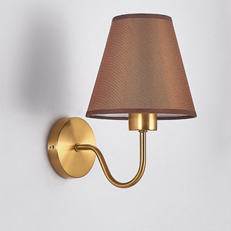 Nordic Iron Wall Sconce with Tapered Shade