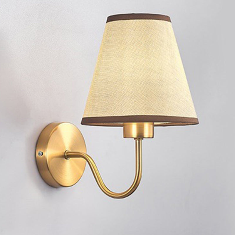 Nordic Iron Wall Sconce with Tapered Shade