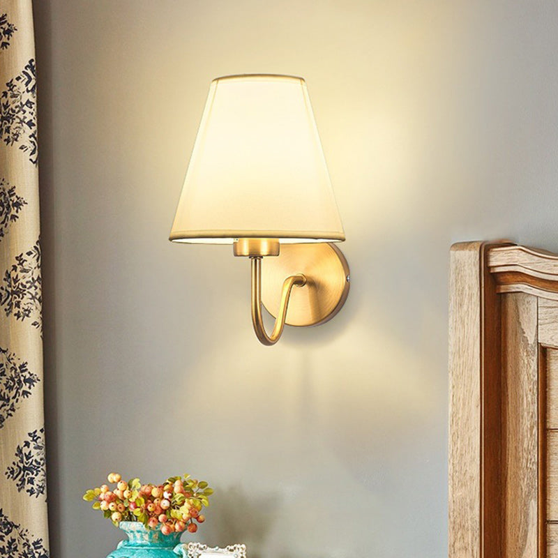 Nordic Iron Wall Sconce with Tapered Shade