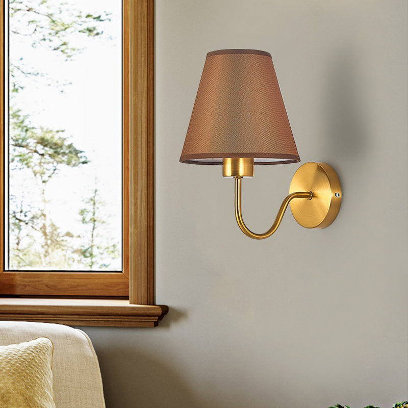 Nordic Iron Wall Sconce with Tapered Shade