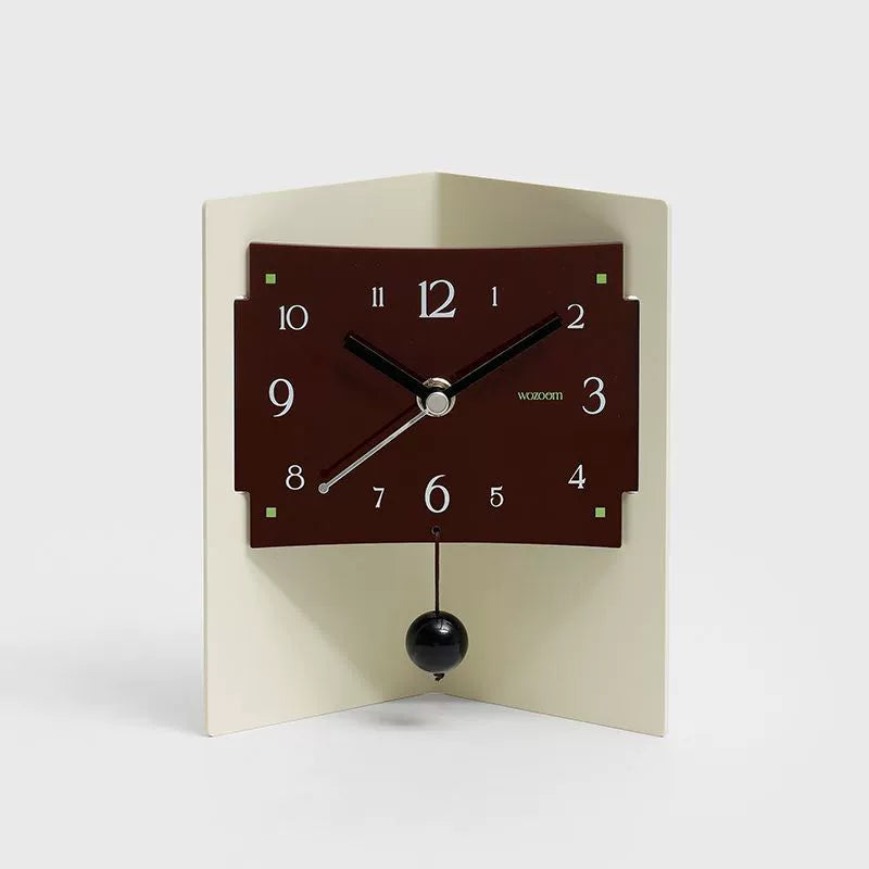 Acrylic Silent Desk Clock with Storage Tray