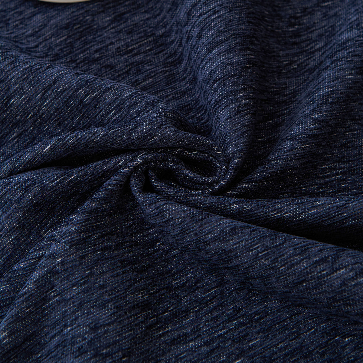 Solid Chenille Sofa Throw with Fringed Edge