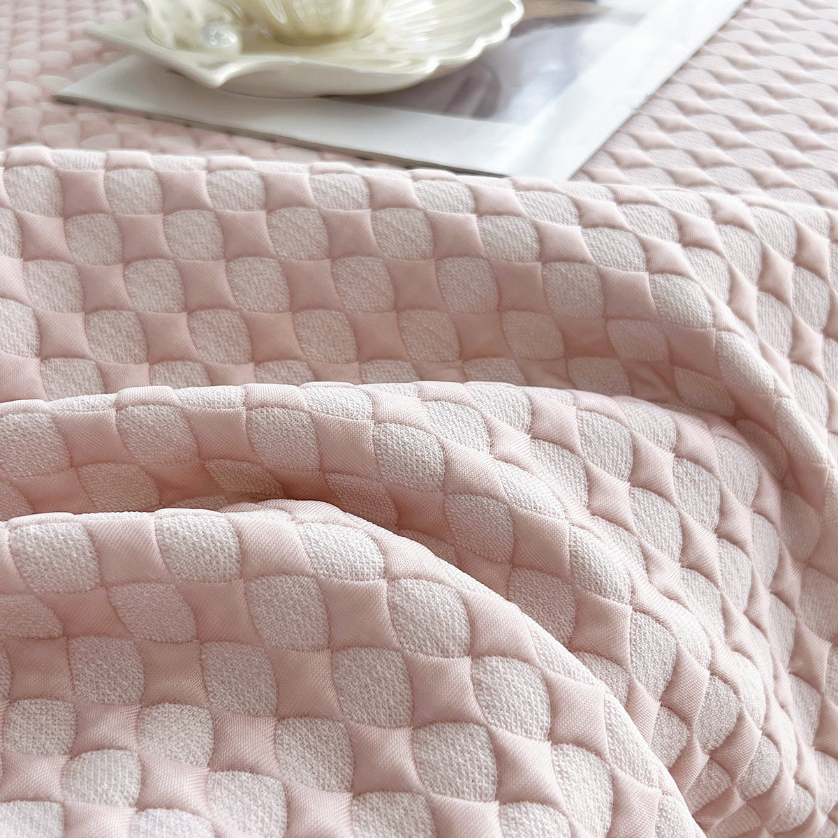 Cooling Textured Sofa Cover with Soft Drape