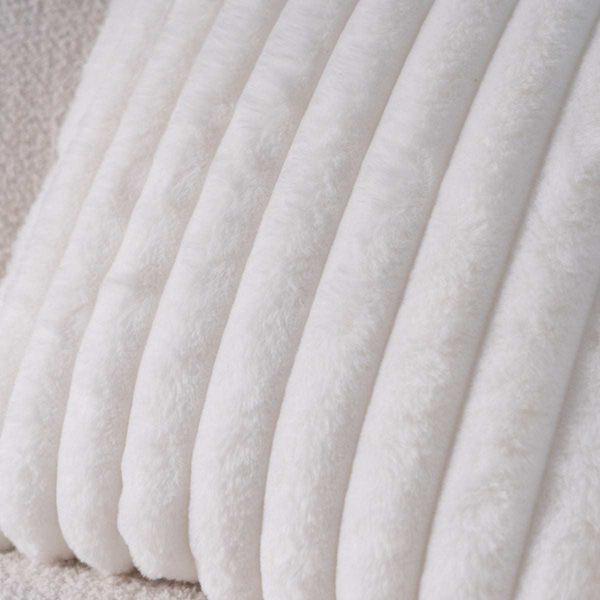 Faux Fur Pillow Cover Set with Cozy Textures