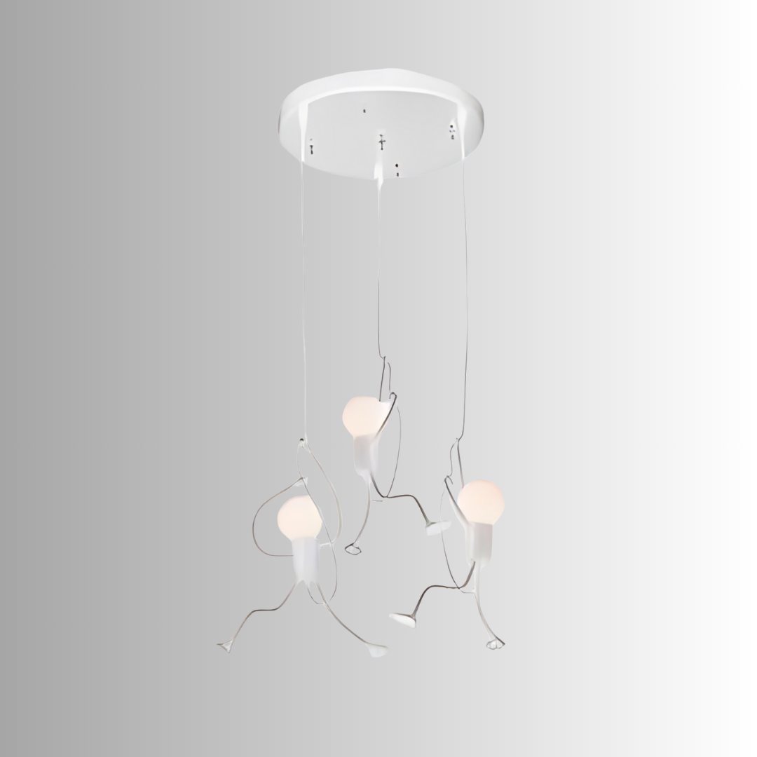 Modern Figure Pendant Light with LED Globe