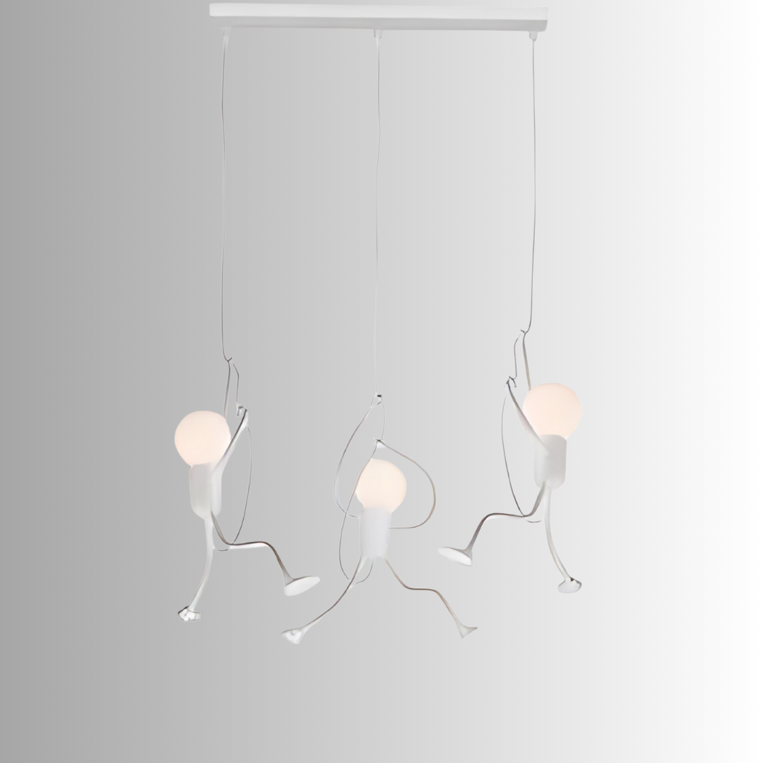 Modern Figure Pendant Light with LED Globe