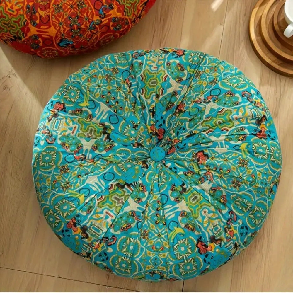 Moroccan Plush Meditation Cushion Round