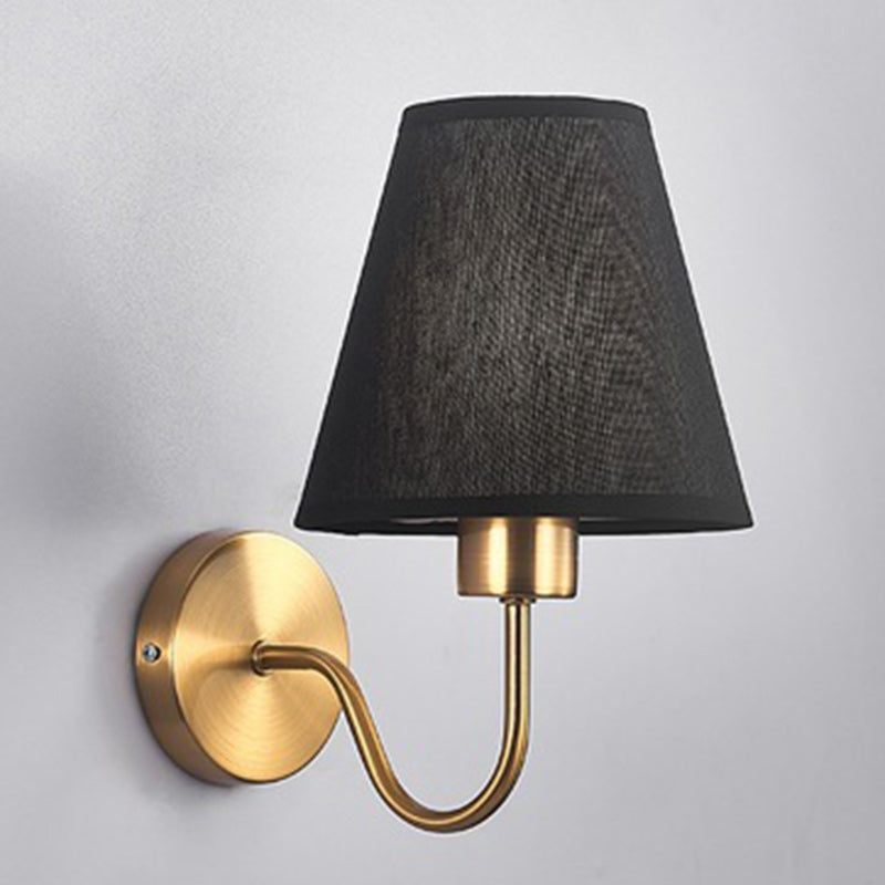 Nordic Iron Wall Sconce with Tapered Shade