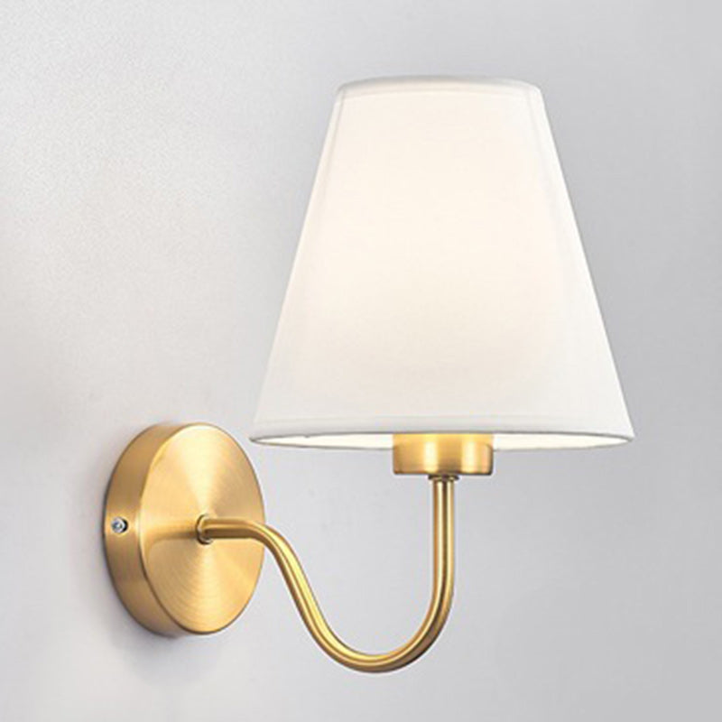 Nordic Iron Wall Sconce with Tapered Shade