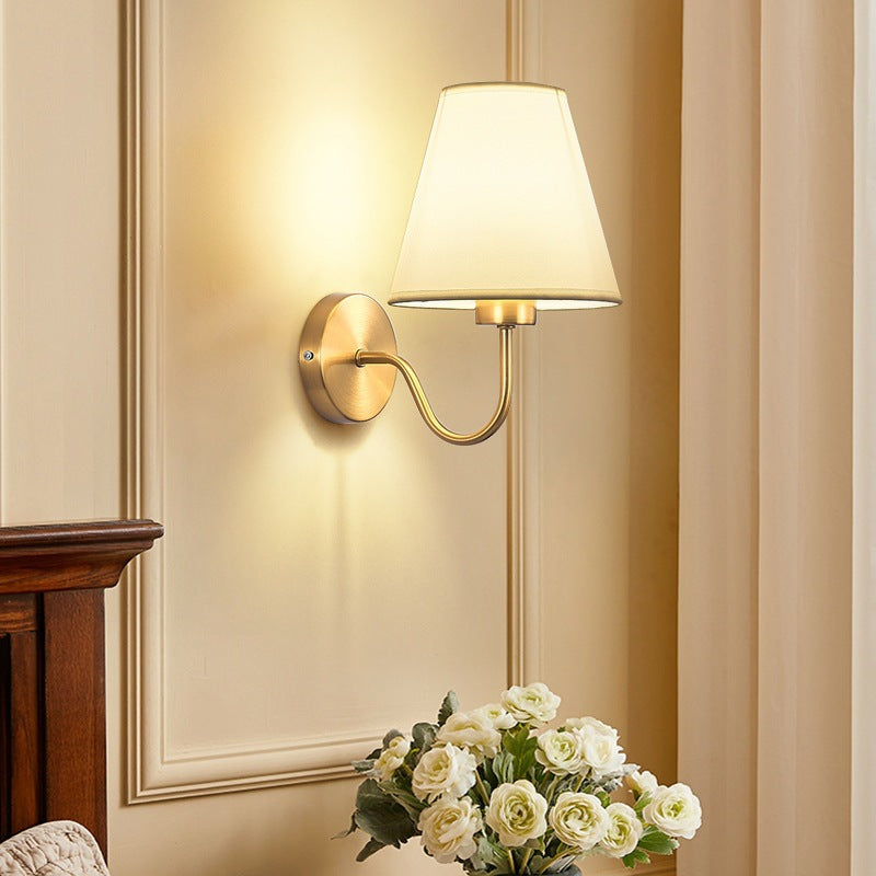 Nordic Iron Wall Sconce with Tapered Shade