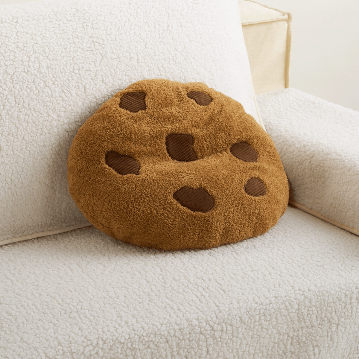 Plush Cookie Throw Pillow with Soft Texture