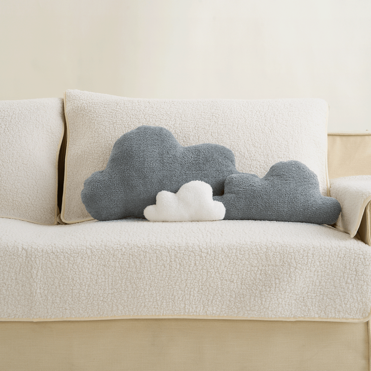 Soft Cloud Shaped Pillow with Plush Texture