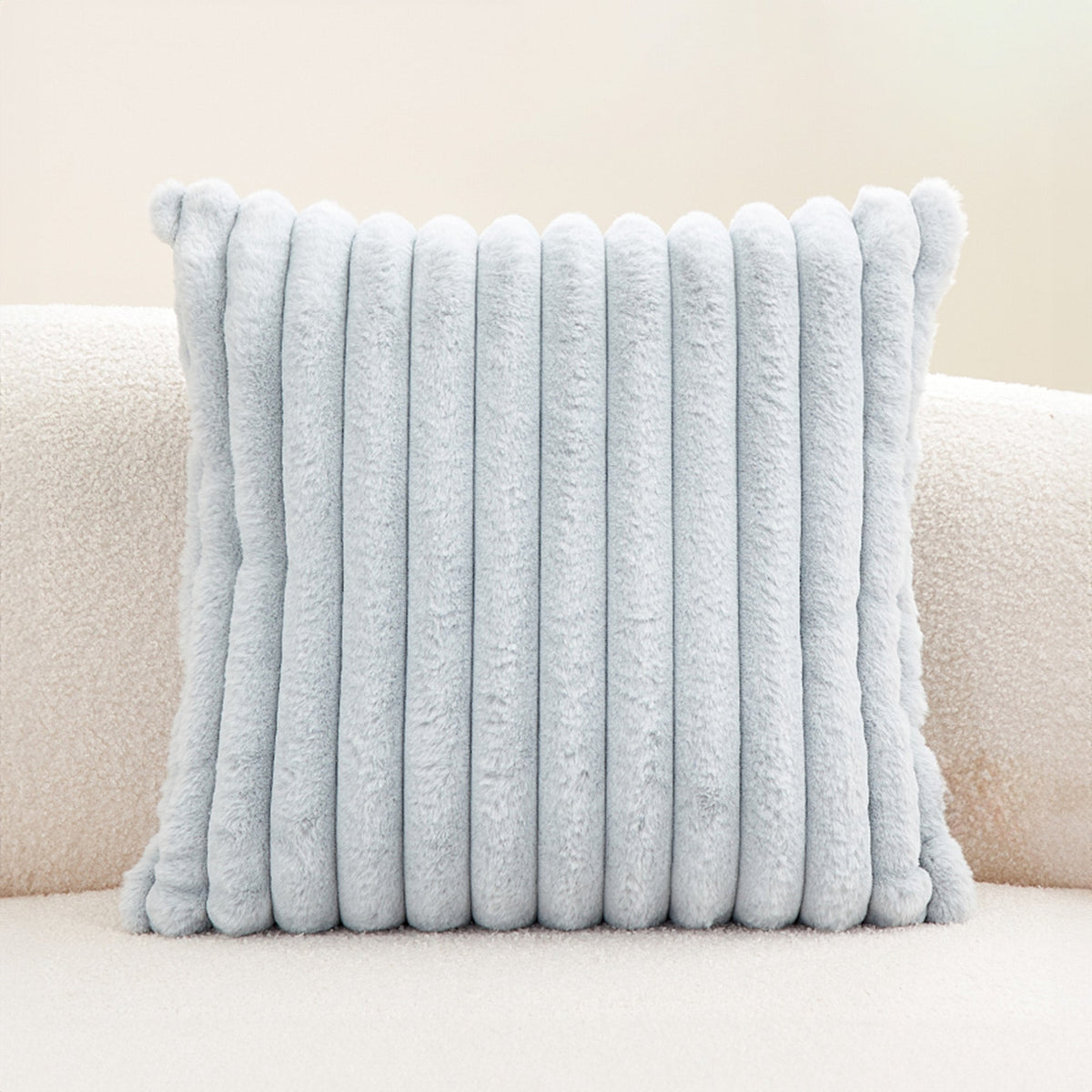 Soft Faux Fur Pillow Cover with Hidden Zipper