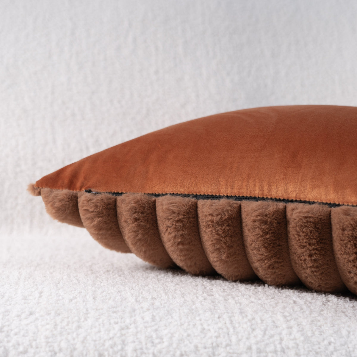 Soft Faux Fur Pillow Cover with Hidden Zipper