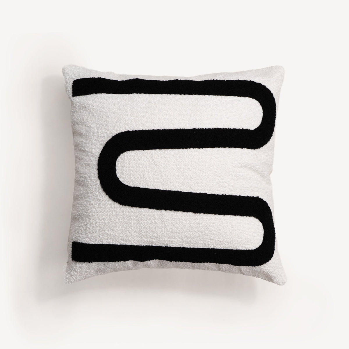 Textured Pillow Cover with Modern Patterns